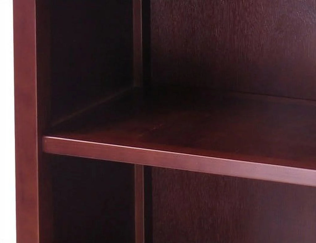 Walnut Finish 2-Section Storage Shelf L86282