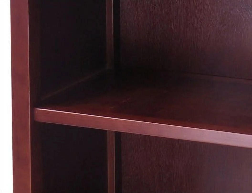Walnut Finish 2-Section Storage Shelf L86282