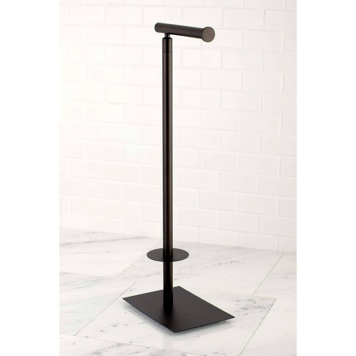 Oil Rubbed Bronze Freestanding Toilet Paper Stand Z383