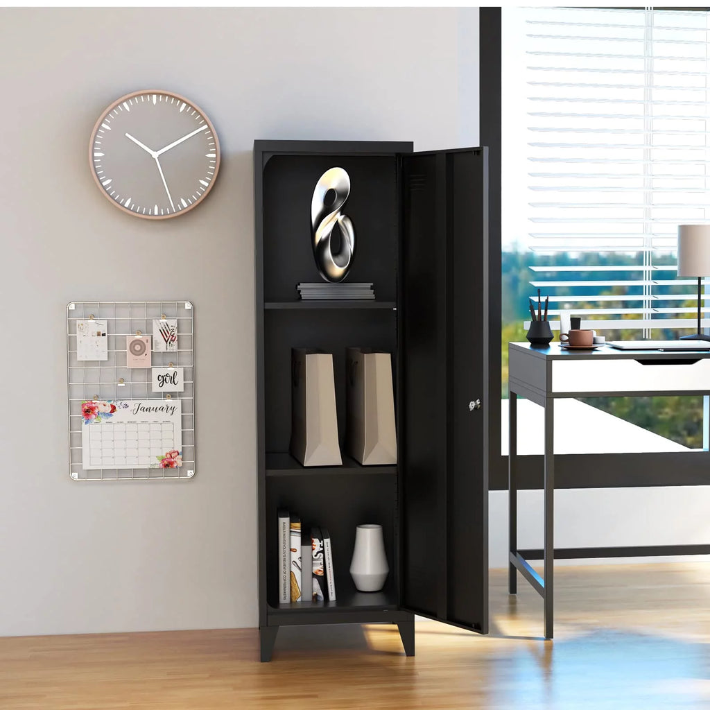 Metal Locker Storage Cabinet with Locking Door S343444