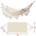 Double Macrame Hammock Swing Bed U28527