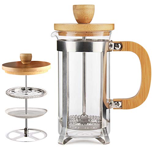 34 oz French Press Coffee Maker with Bamboo Lid Y631850