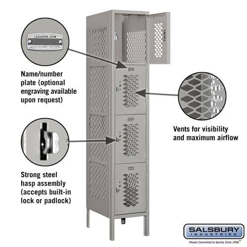 Gray Metal Locker J651498