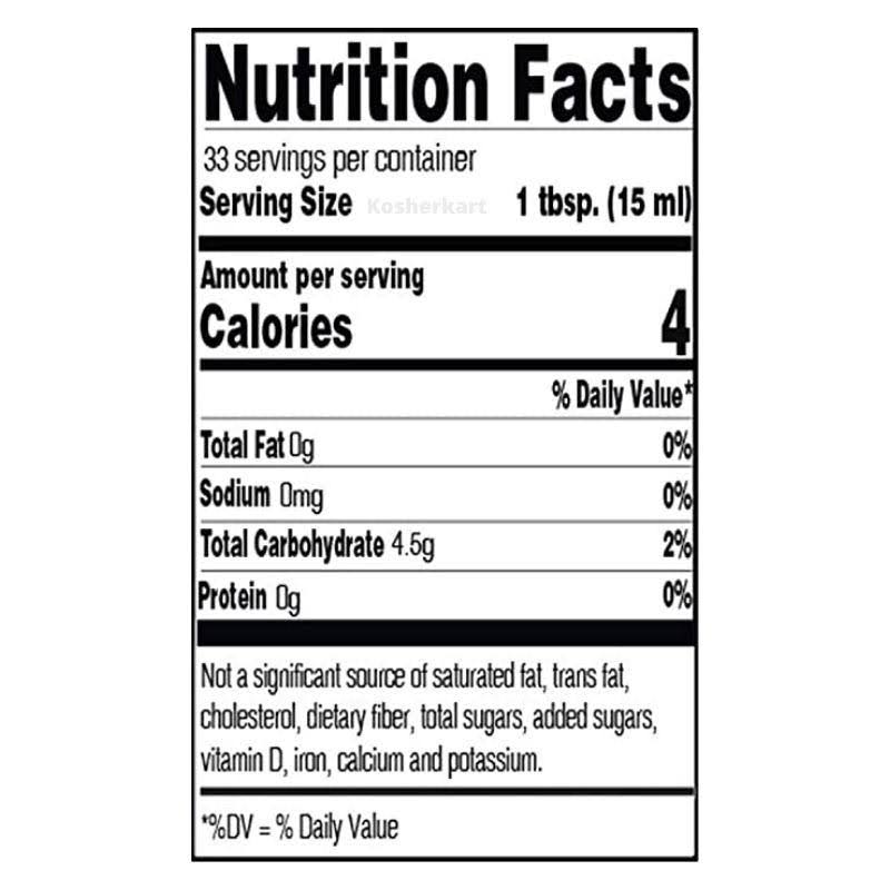Organic White Balsamic Vinegar 16.9 fl oz C174