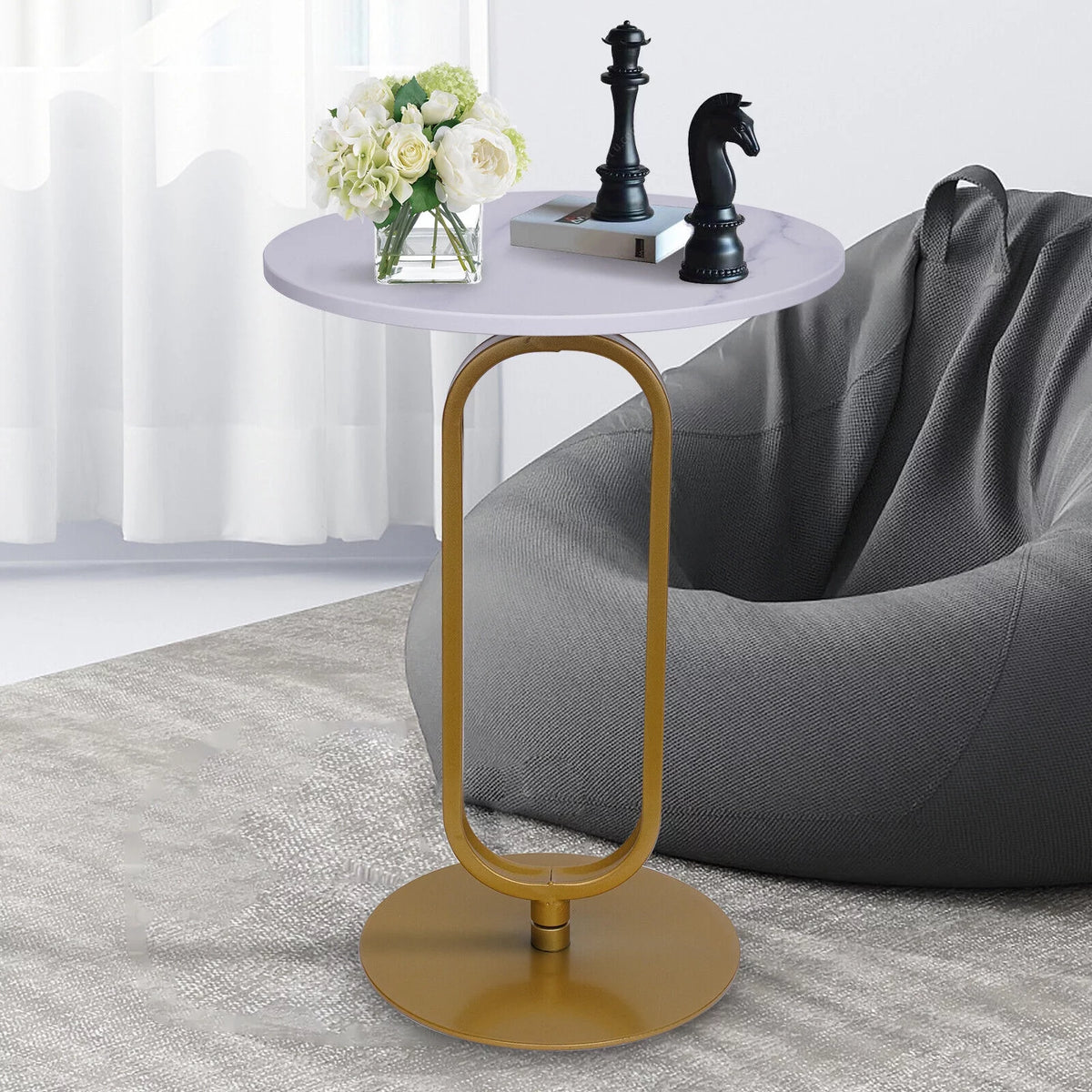 Metal & Marble Console Table H4447