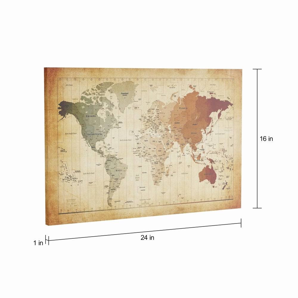 Map Canvas Art - 35 x 47 U79659