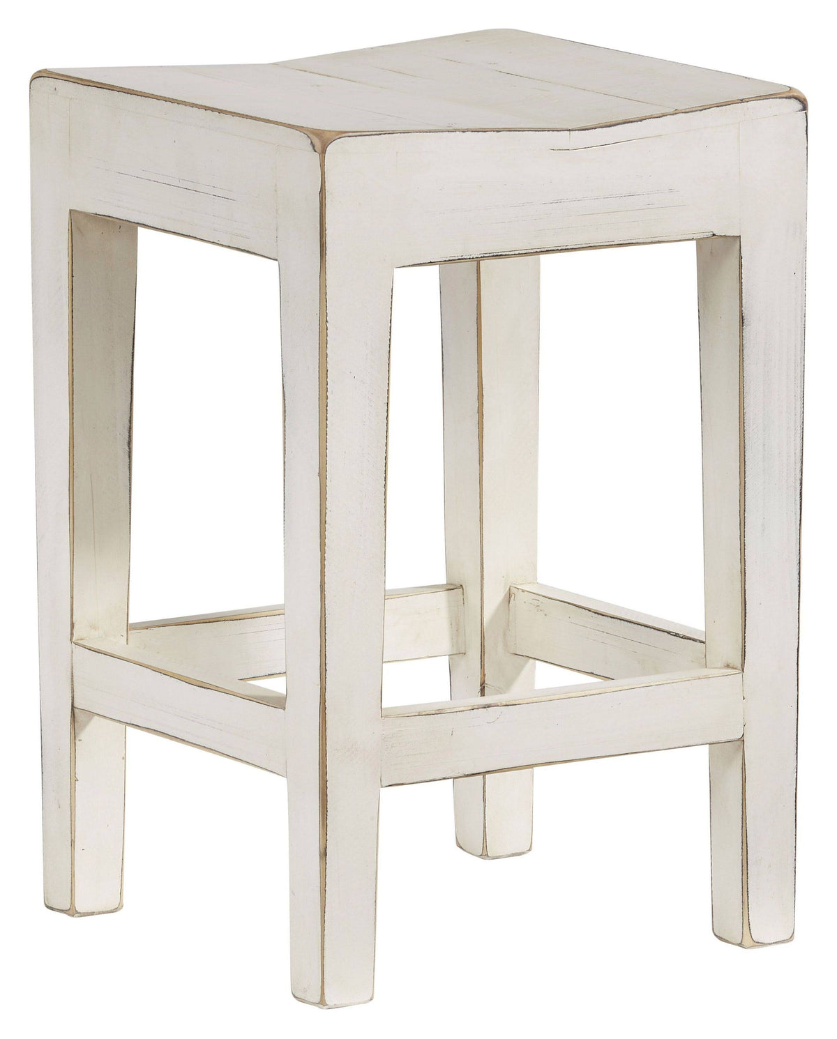 Farmhouse Antique White Counter Height Stool Set of 2 F79780