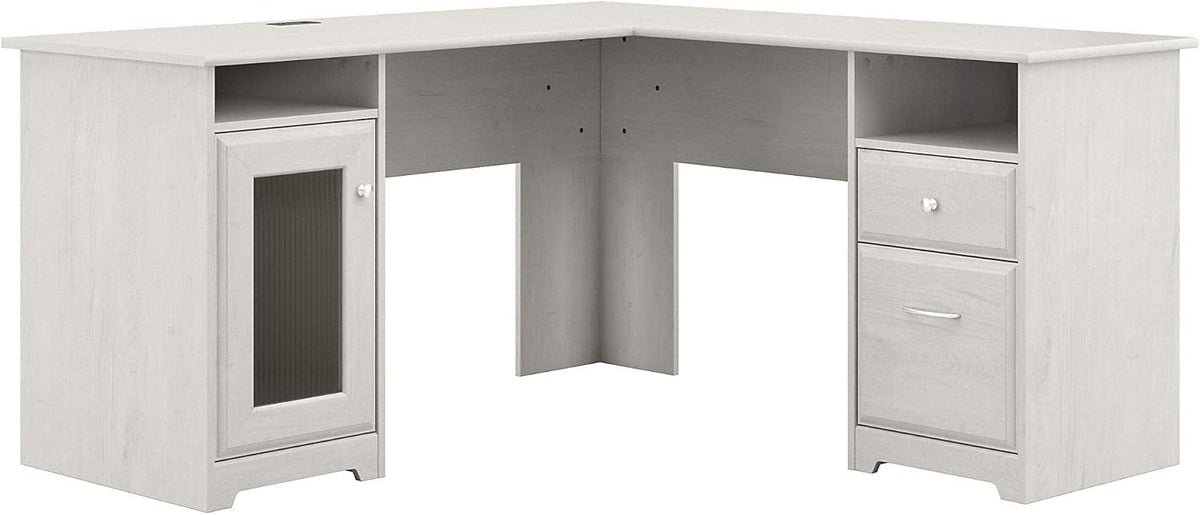 White L Shaped Computer Desk D26690