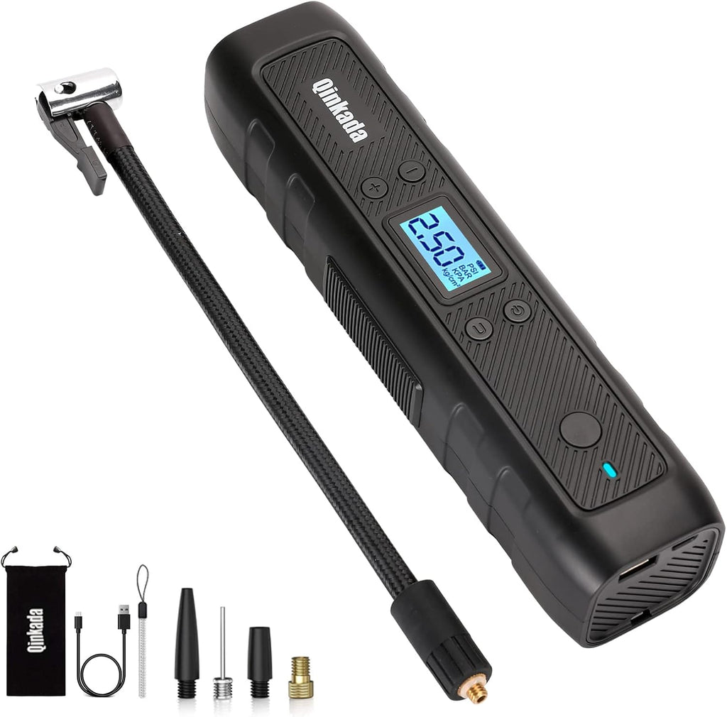 Portable Tire Inflator Air Compressor Pump 4500mAh Rechargeable Li-ion Battery with LED Light T70891