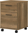 2 Drawer Mobile File Cabinet, Reclaimed Pine D26549