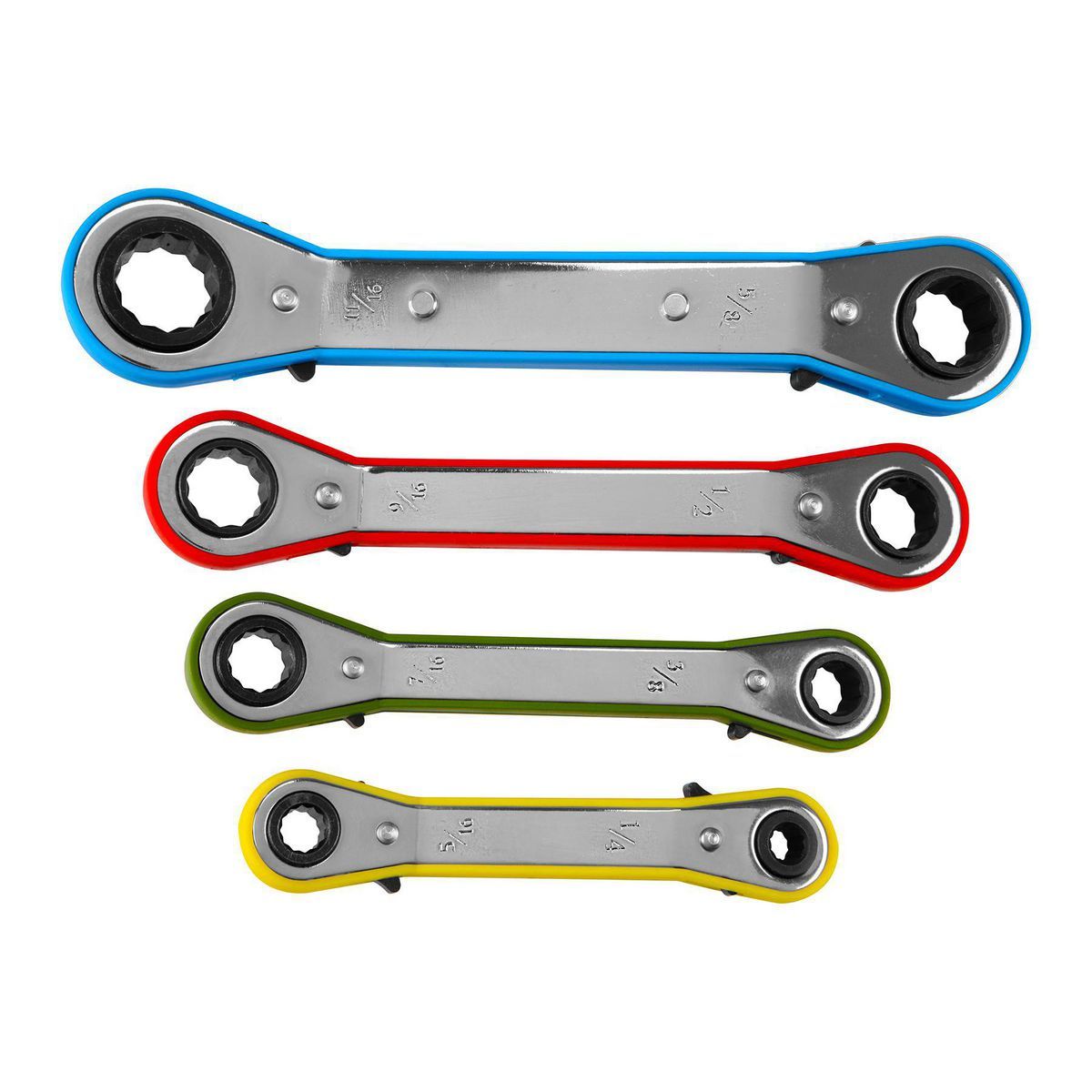 SAE Offset Ratcheting Wrench Set, 4 Piece K600