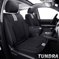 Black Faux Leather Waterproof Full Set Seat Covers with Center Console Cover A8975
