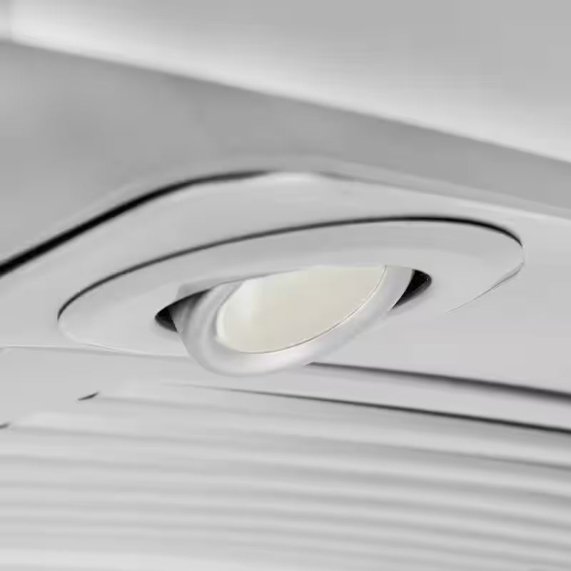 30 in. 400 CFM Ducted Island Mount Range Hood in Stainless Steel and Glass O1088
