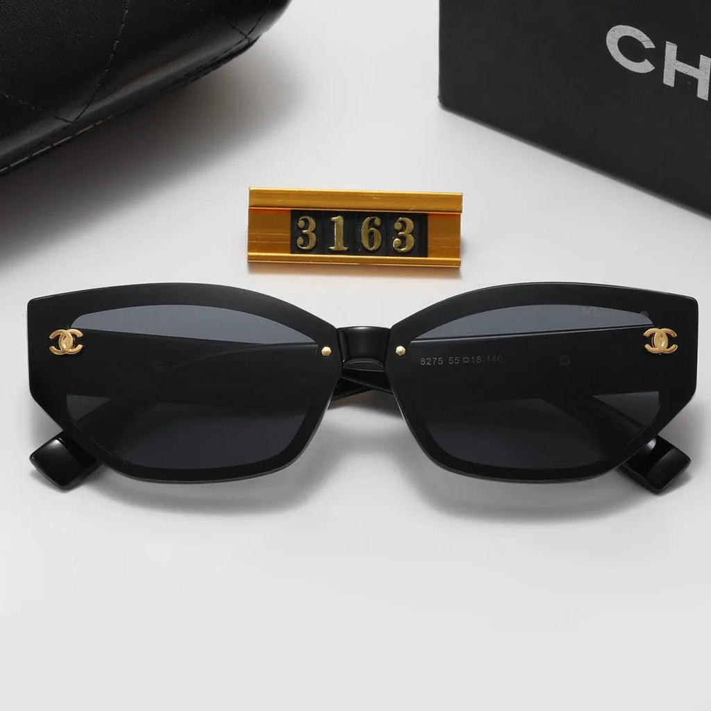 Double C Inlaid Letter Polarized Sunglasses R340174