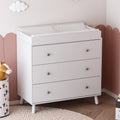 White 3 Drawer Baby Changing Table with Pad Q421131