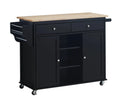 Black Natural Kitchen Cart N671690