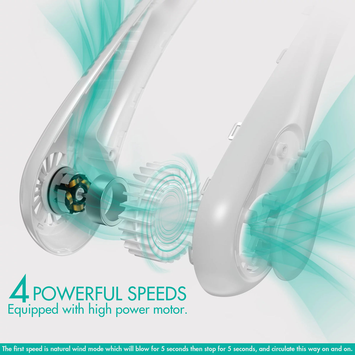 Rechargeable Bladeless Neck Fan N686253