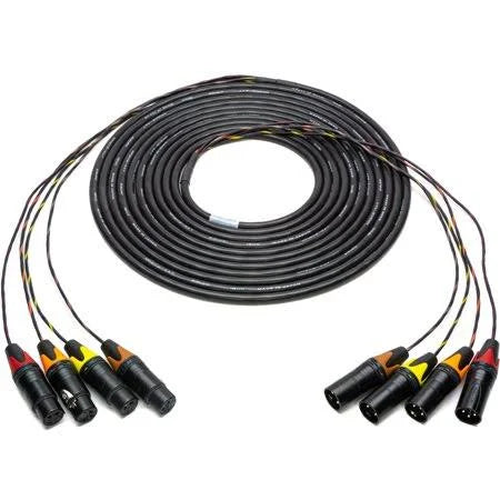 4-Channel XLR Male to XLR Female Snake Cable 75 Foot U864