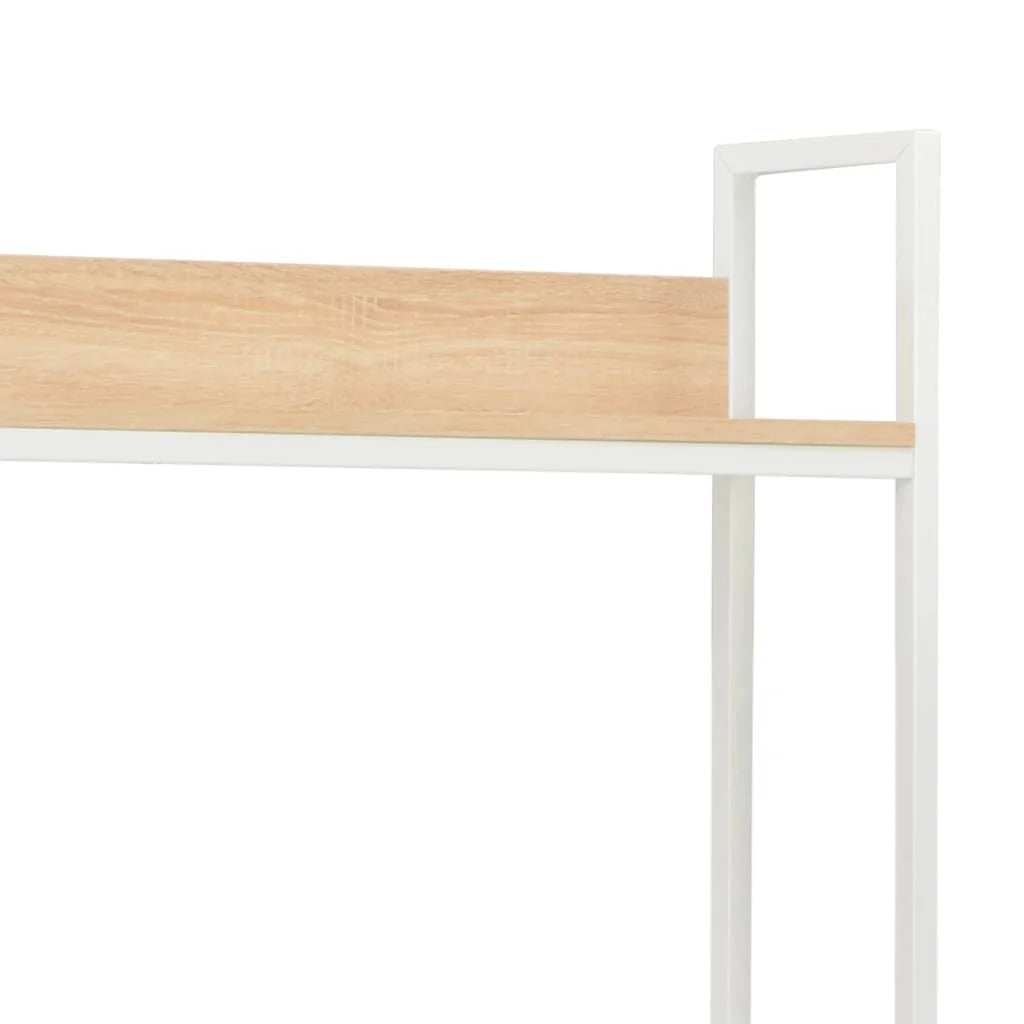 White and Oak Computer Desk X44266