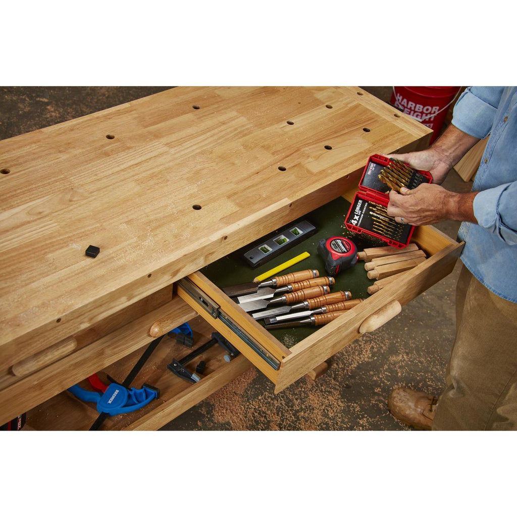 60 in. 3-Drawer Hardwood Workbench X13712