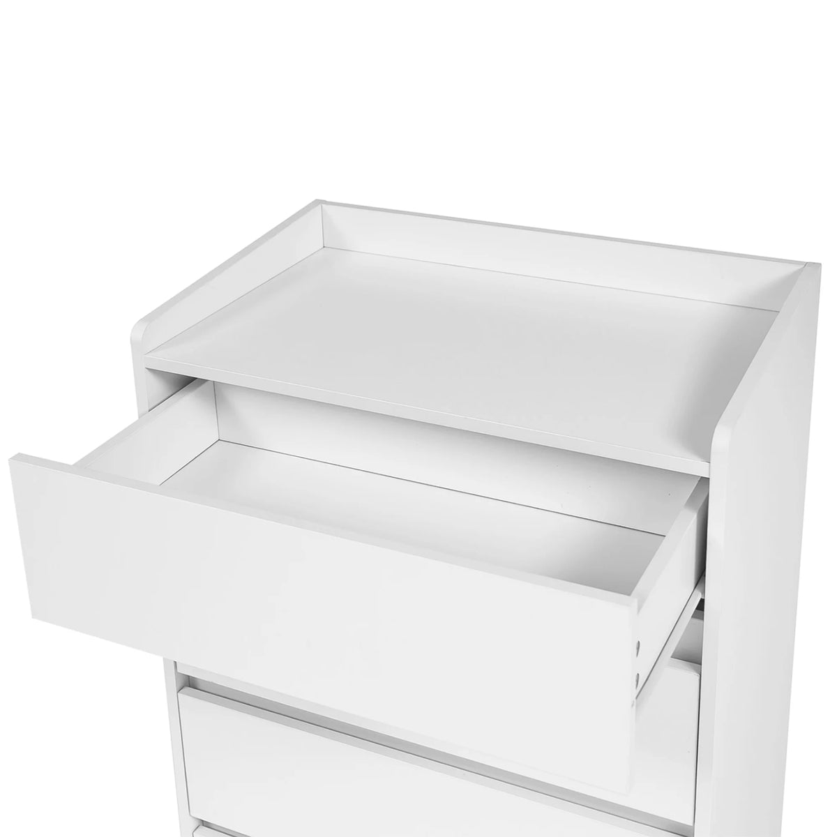 White 4 Drawer Wood Dresser O25881