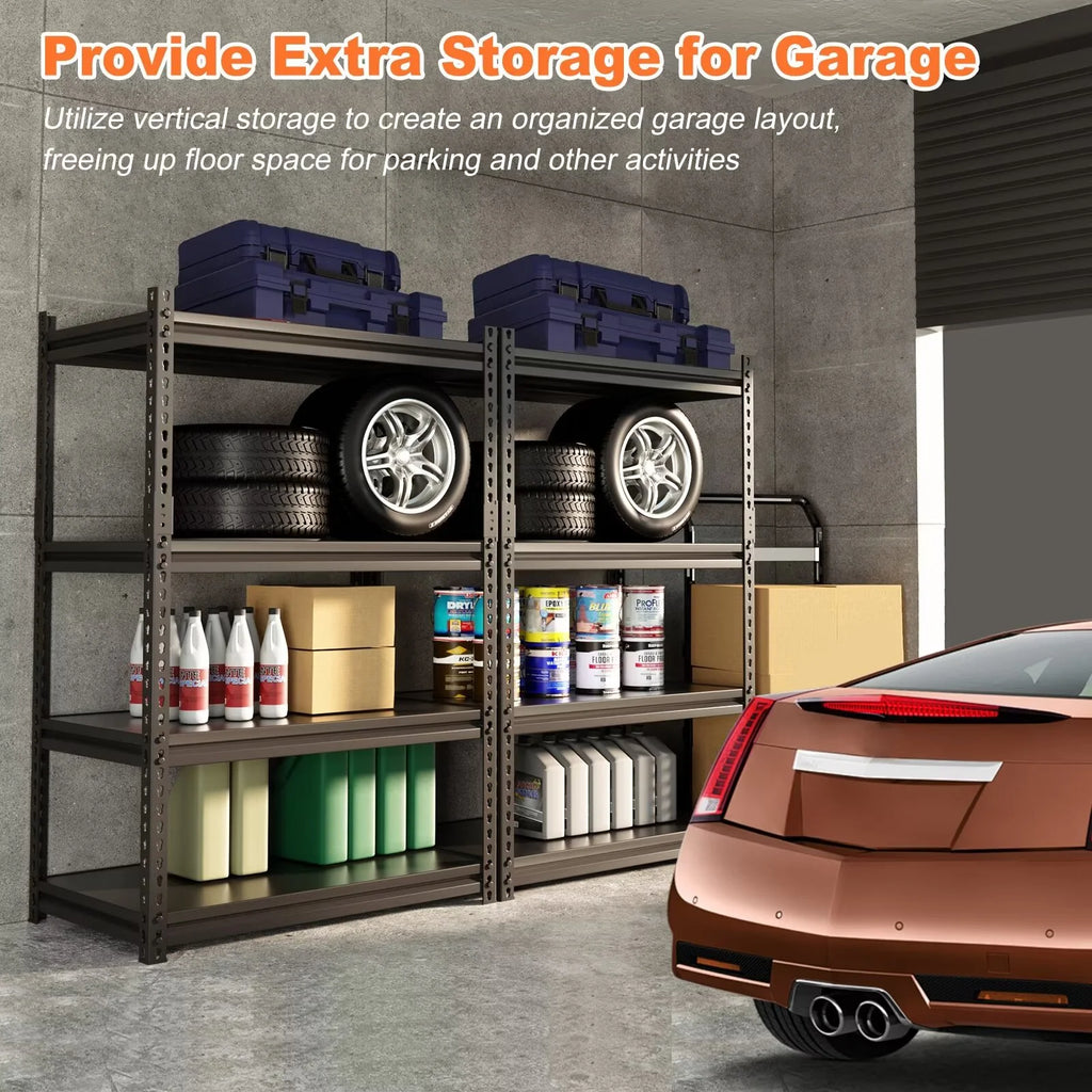 4 Tier Heavy Duty Metal Storage Shelves E82971