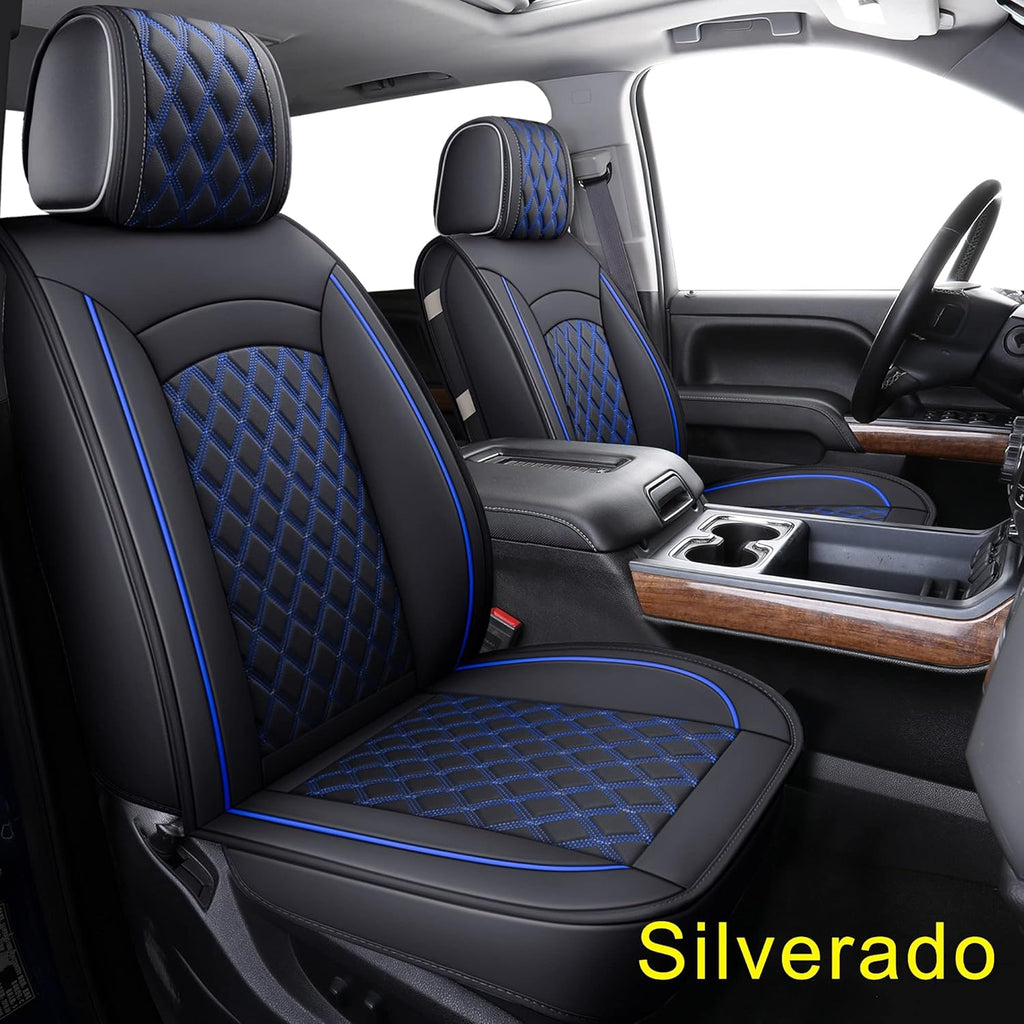 Black Water Proof Faux Leather Seat Covers L878