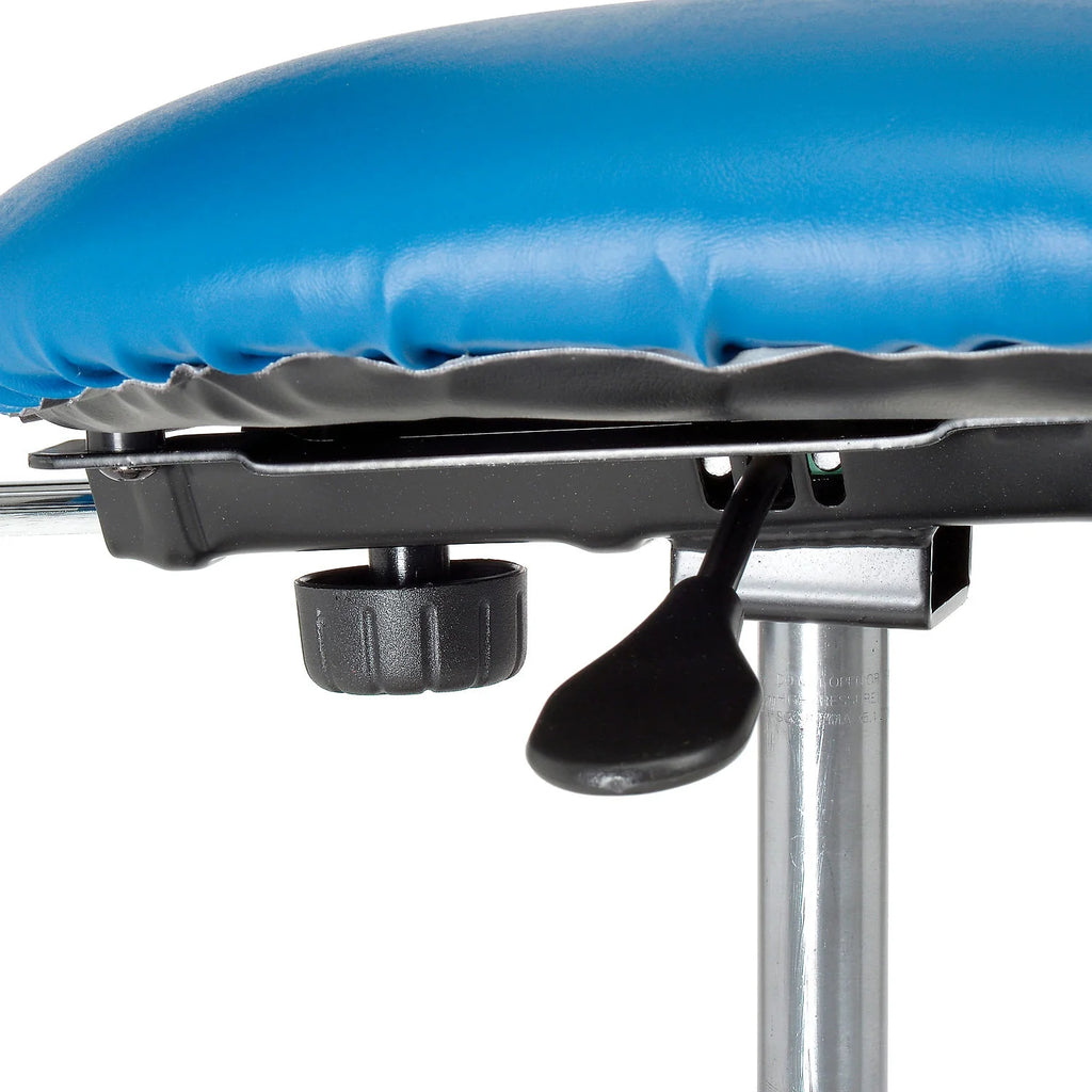 Royal Blue Vinyl Armless Mid Back Chair P37033