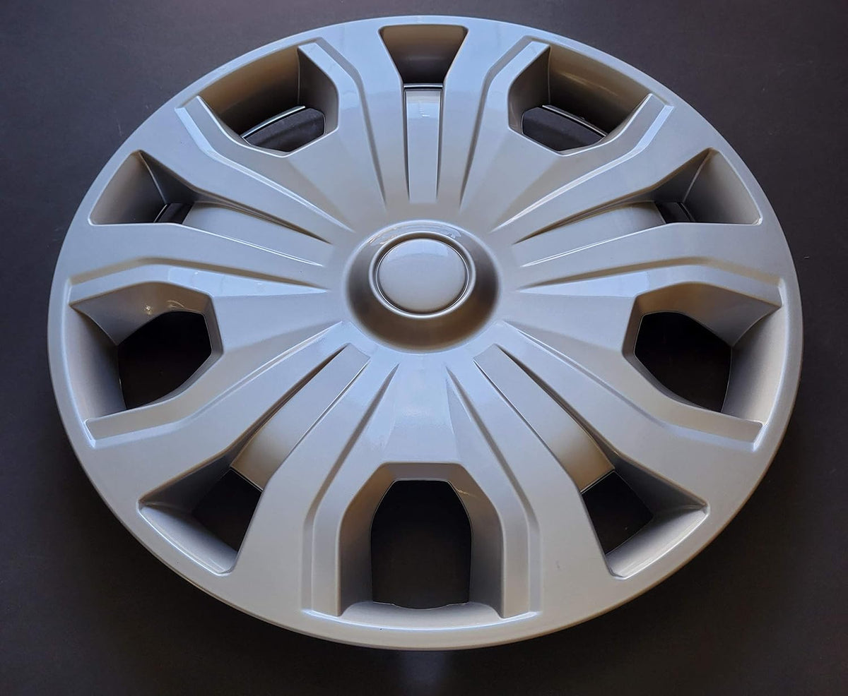 Silver 16 Inch 5 Split Spoke Painted ABS Wheel Covers Set of 4 N91674