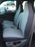 Gray Endura Fabric Front Split Bench Seat Covers Z417