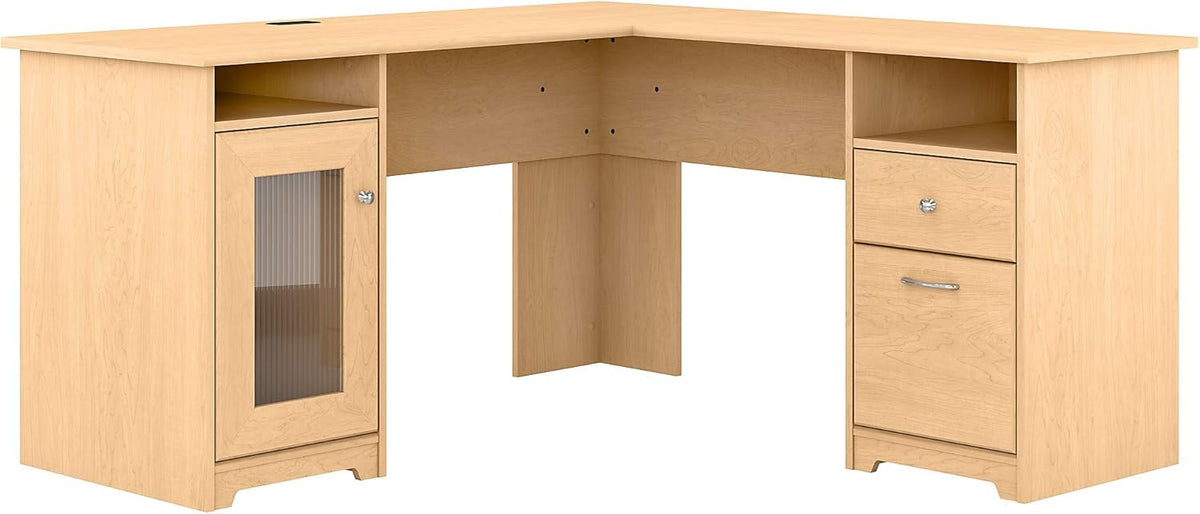White L Shaped Computer Desk D26690