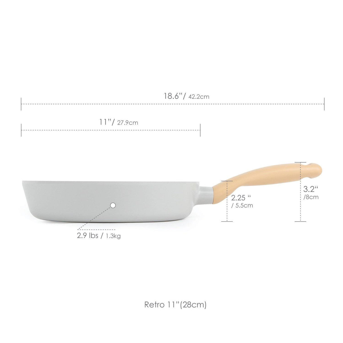 9.5-Inch Cast Aluminum Frying Pan with Soft-Touch V59706