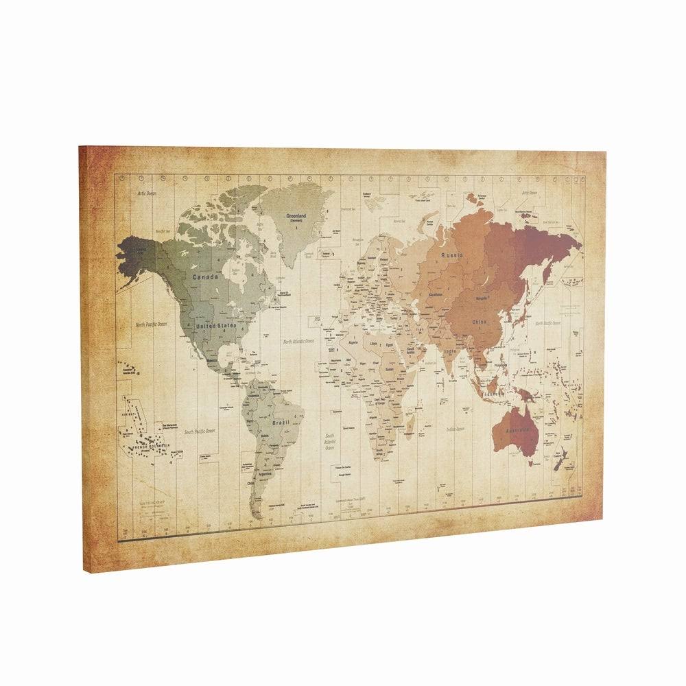 Map Canvas Art - 35 x 47 U79659