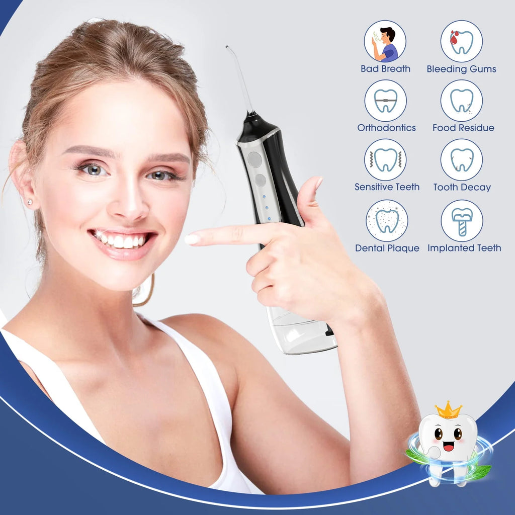 Cordless Water Flosser 3 Modes 5 Tips IPX6 Waterproof N681424