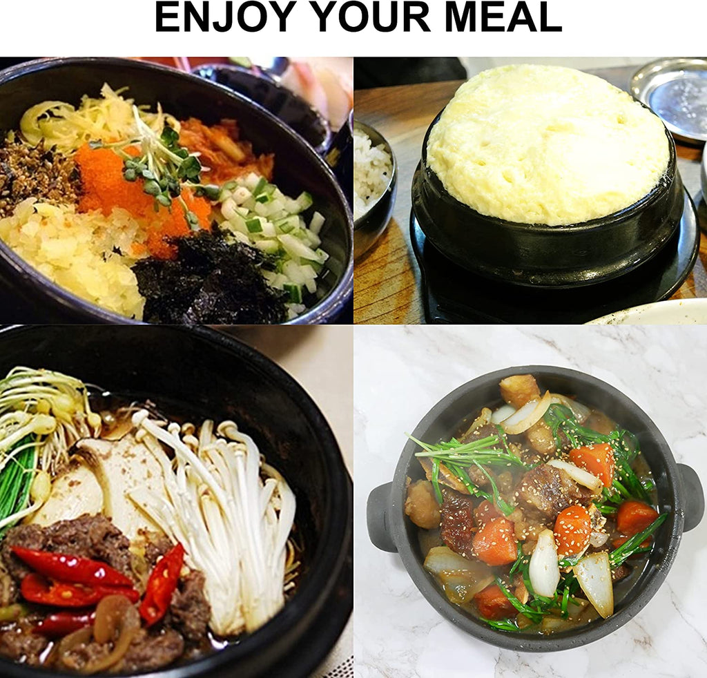 32 Fl Oz Korean Earthenware Cookware with Tray E900855