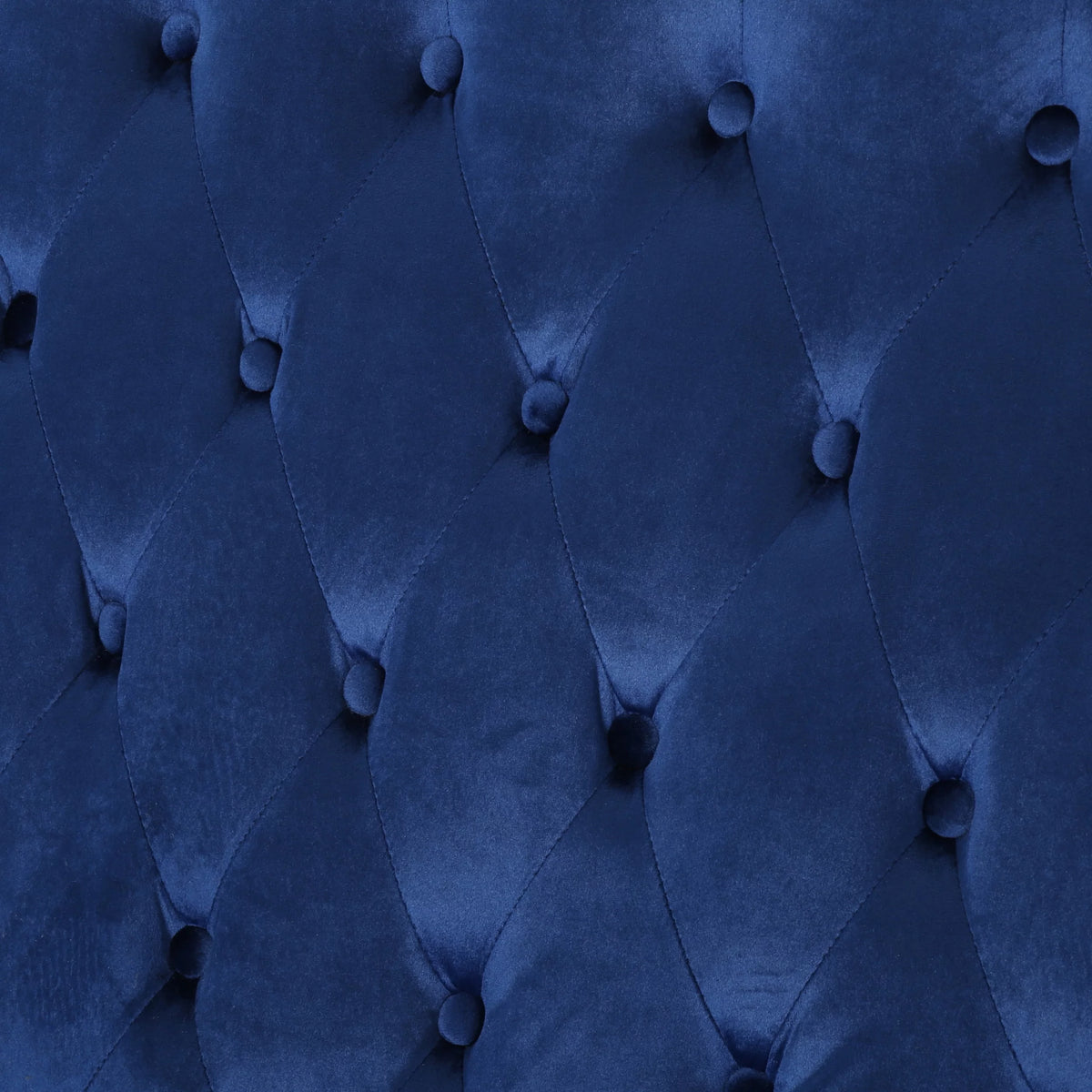 Navy Blue Velvet Tufted Loveseat K942646