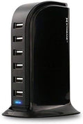 6 USB Desktop Charge Tower (Black) L493314