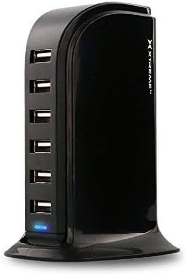 6 USB Desktop Charge Tower (Black) L493314