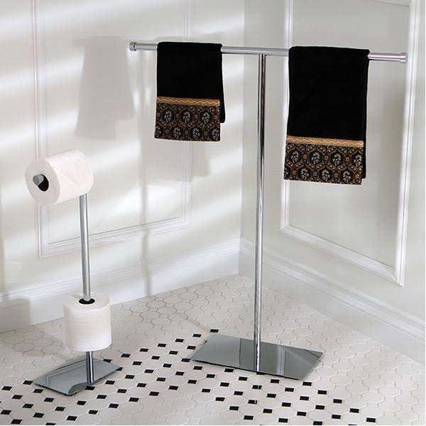 Oil Rubbed Bronze Freestanding Toilet Paper Stand Z383