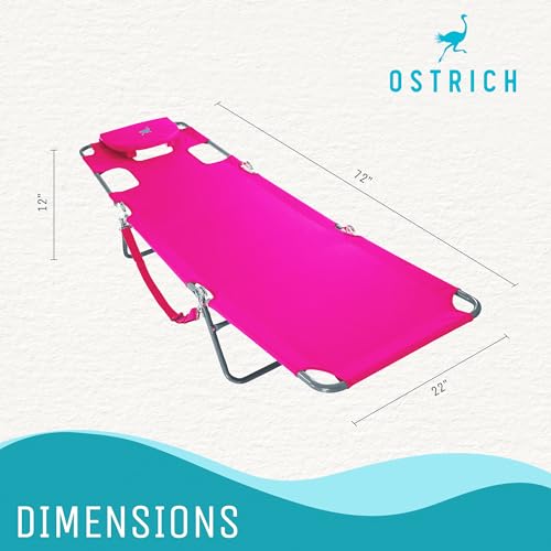 Blue Folding Reclining Outdoor Chaise Lounger V71394