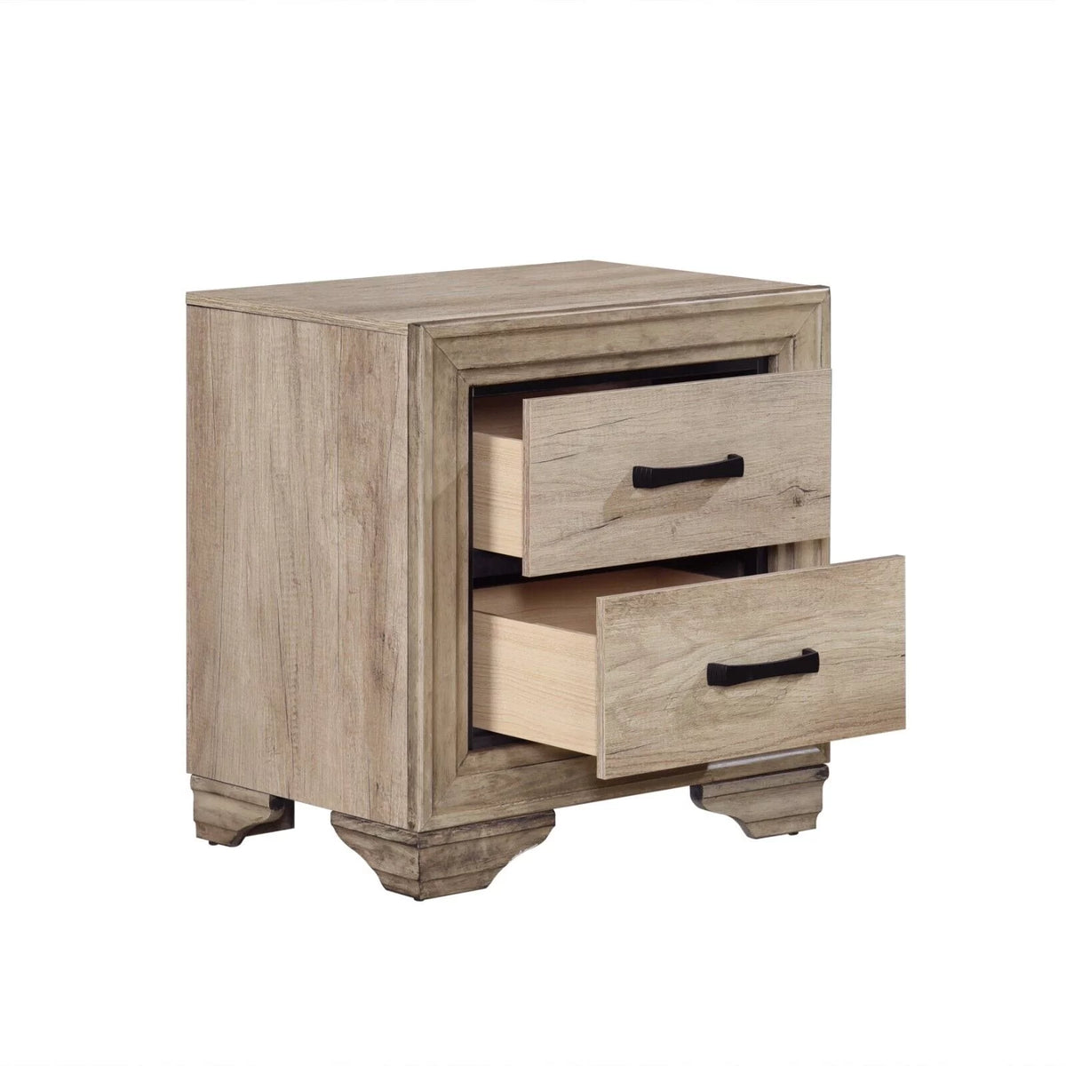 3pc Eastern King Size Bed and Two Nightstands Bedroom Set D26678