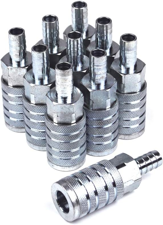 1/2" x 1/2" Steel Hose Barb Couplers (10-Pack) A3565