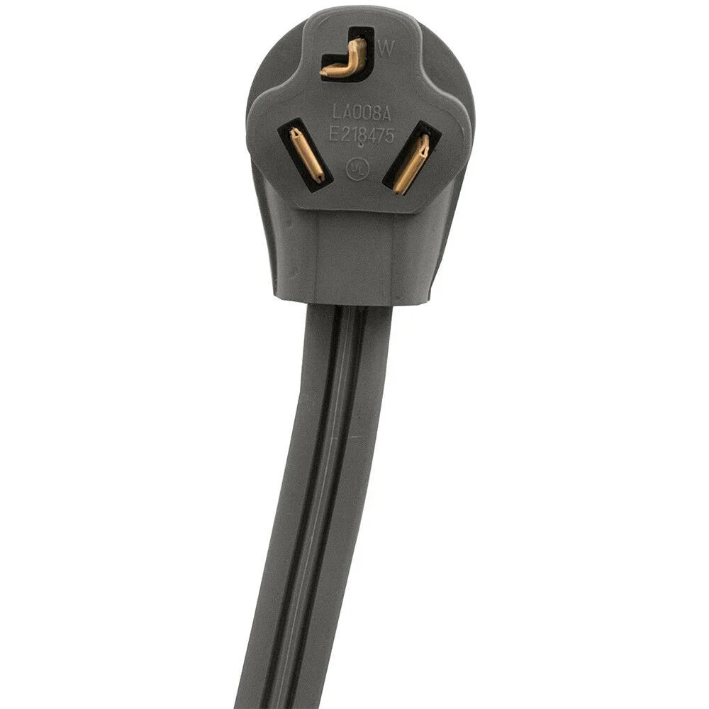 3 Prong Universal Electric Dryer Power Cord 4 foot 30 amp F5762