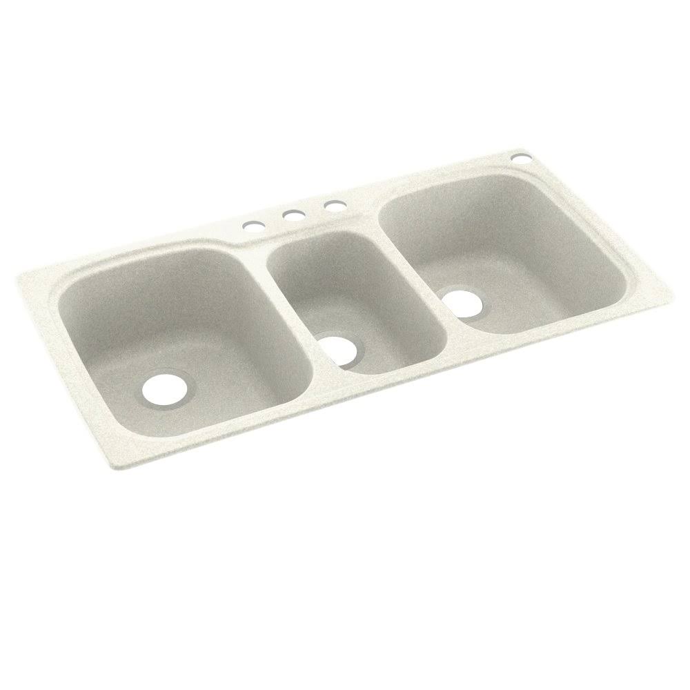 4-Hole Solid Surface Kitchen Sink Q23666