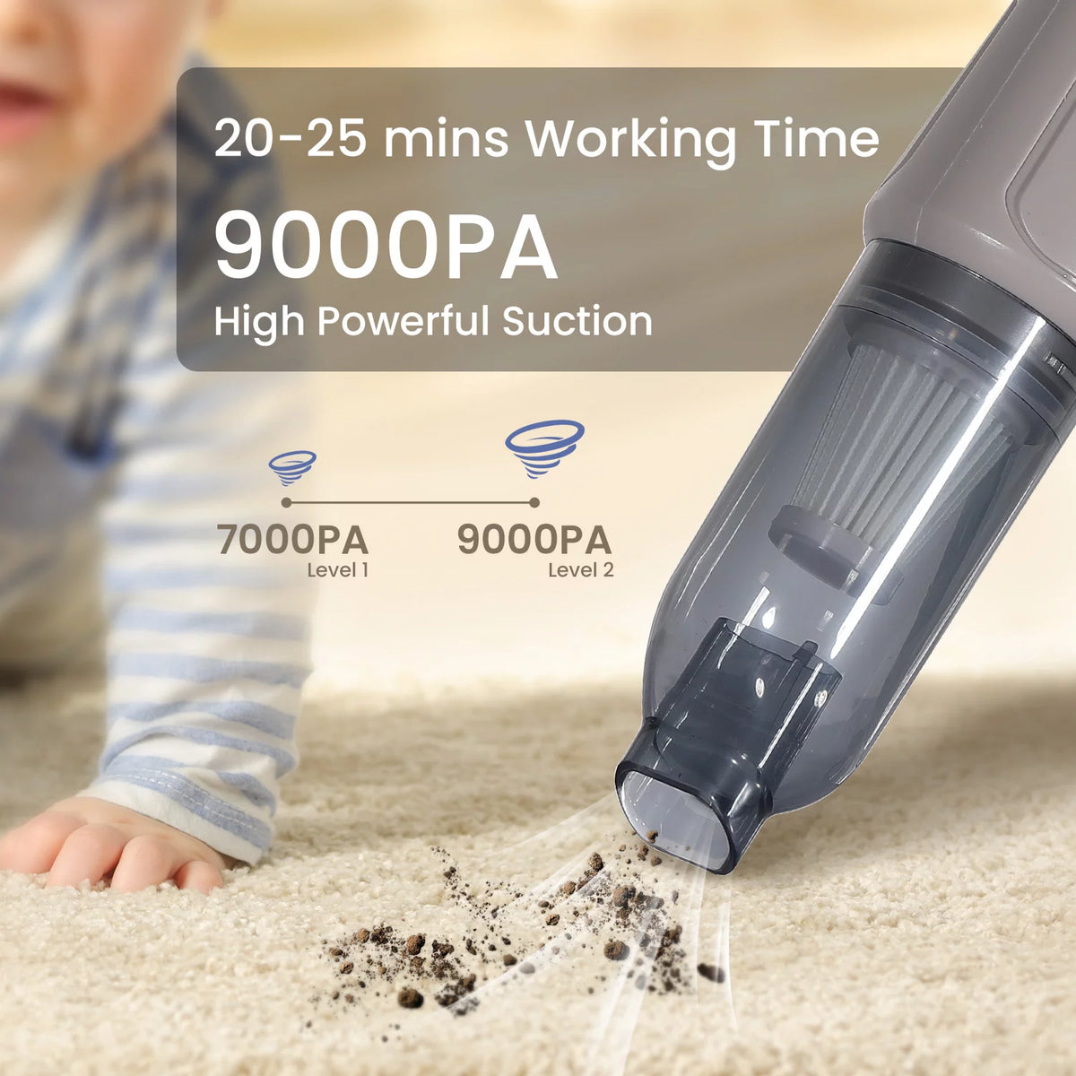 9000PA Cordless Handheld Vacuum Cleaner Y351