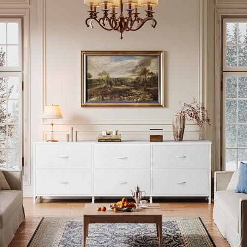 Rustic Brown 6 Drawer Dresser P191644