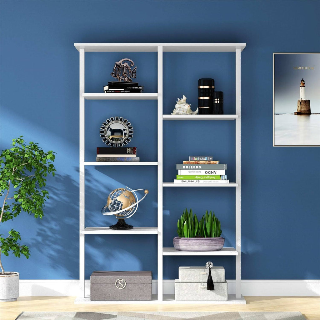 White 5-Tier Ladder Bookcase G197