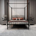 Black Queen Canopy Bed B569