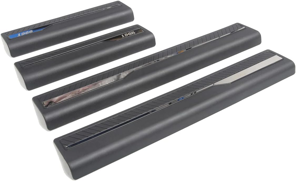 Door Sill Guards Entry Sill Plate Protection 4Pcs/Set ABS Plastic Pack of 2 E86192