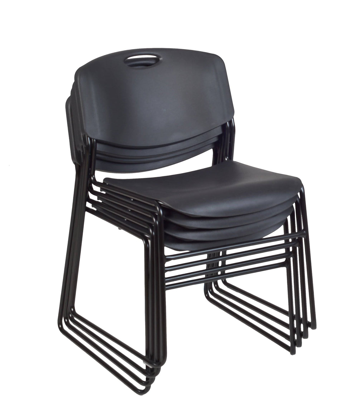 Mahogany Flip Top Mobile Training Table with 2 Stack Chairs W130